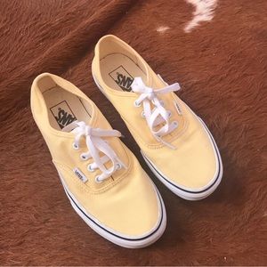 Yellow authentic vans
